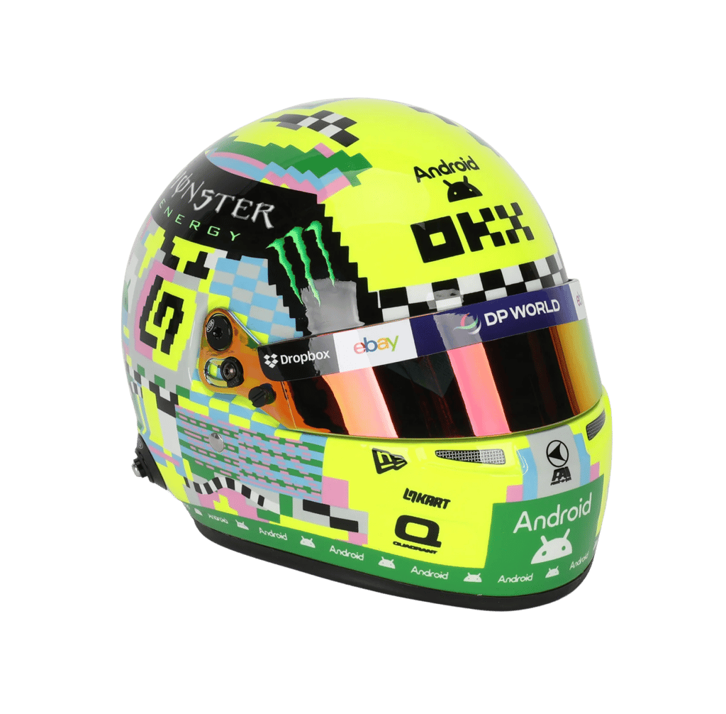 Lando Norris 2024 Silverstone Edition Collector Helmet w/ Display Case
