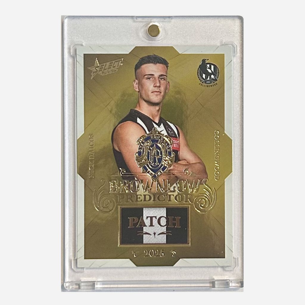 Nick Daicos Gold Brownlow Patch Card