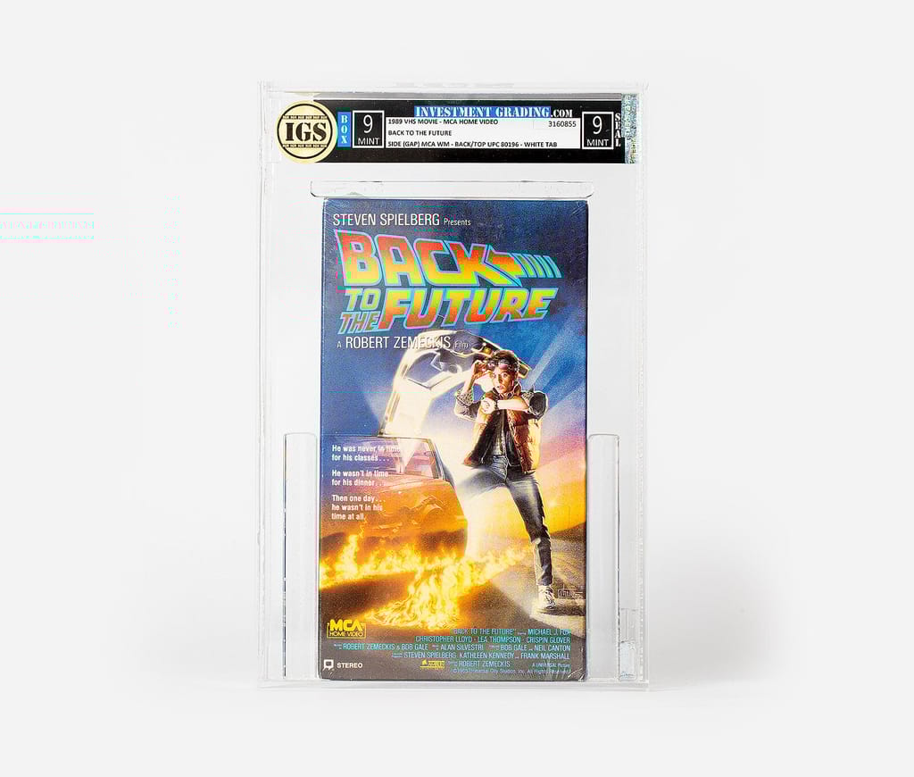 Back To The Future 1989 VHS Sealed Graded 9.0