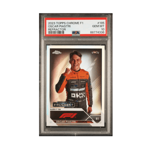 Oscar Piastri 2023 Topps PSA 10 Chrome F1 Rookie Card