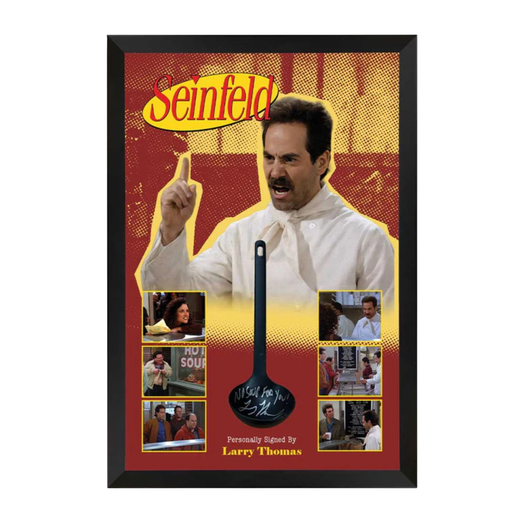 Seinfeld Soup Nazi Signed Ladle Display Framed