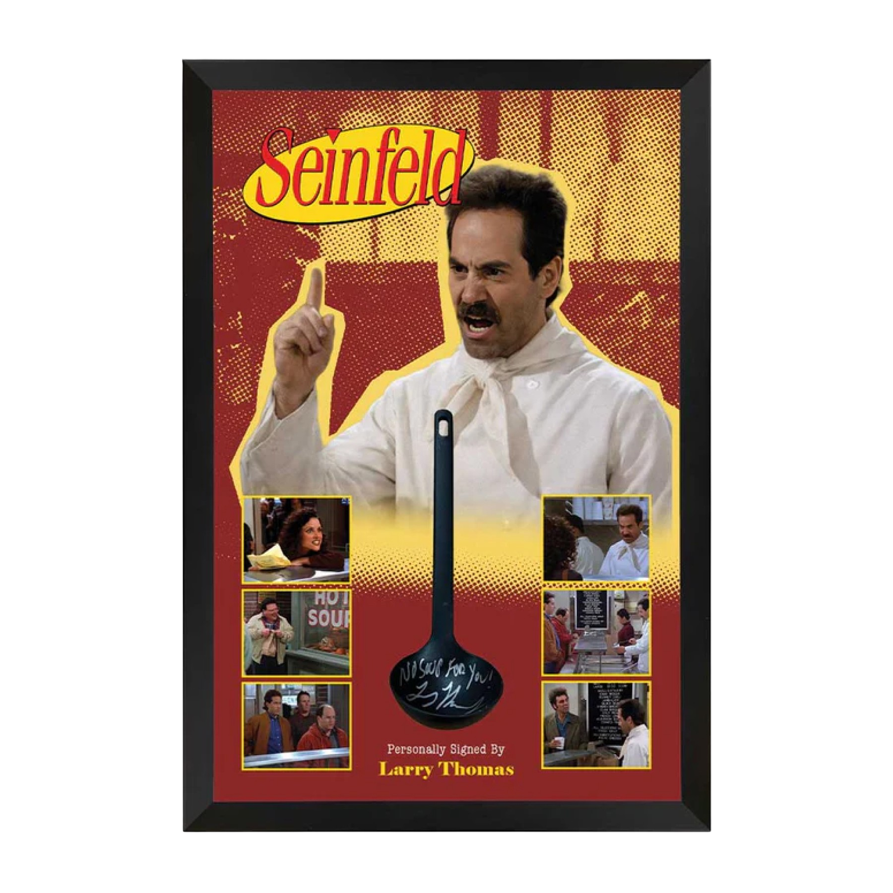 Seinfeld Soup Nazi Signed Ladle Display Framed