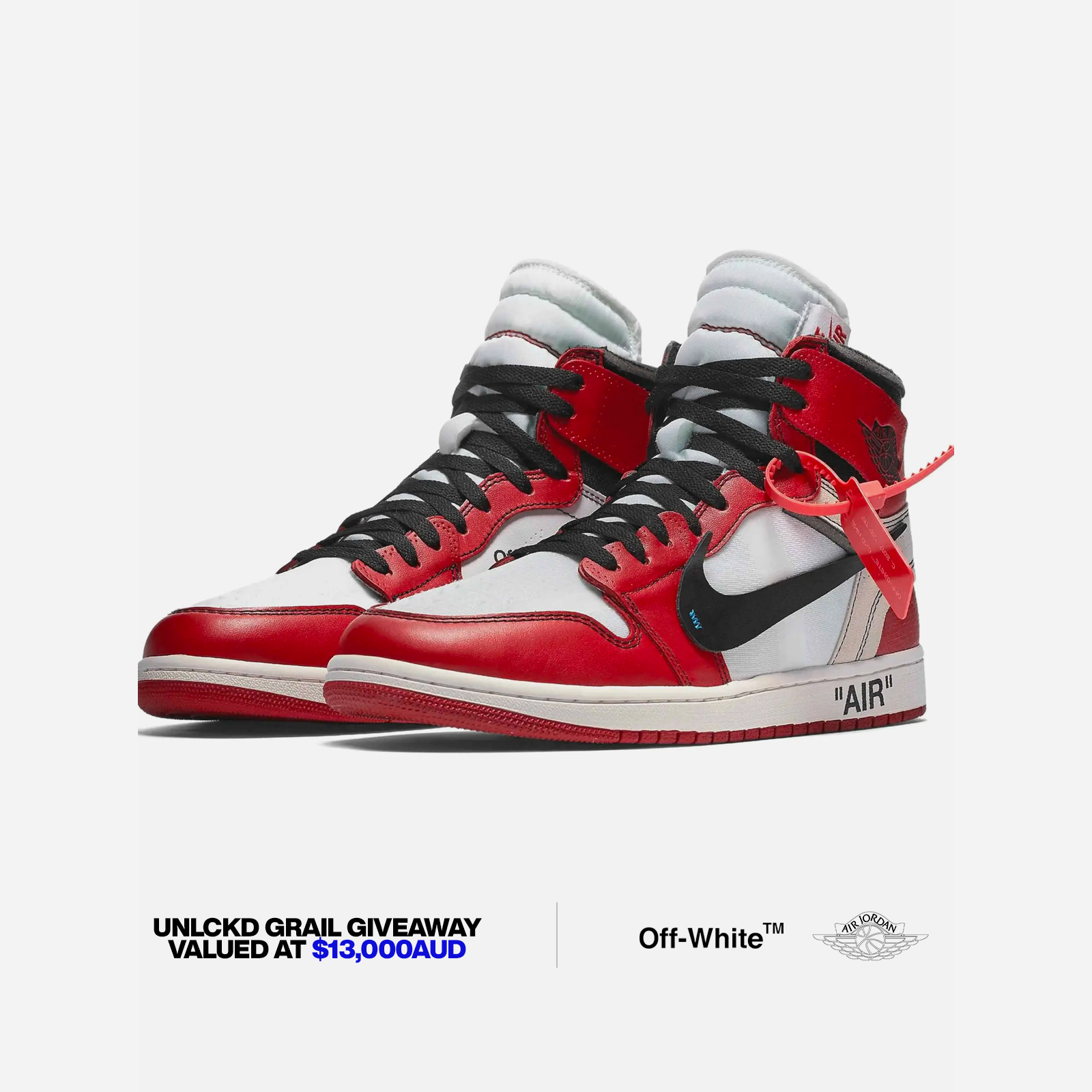 Air Jordan Off-White Chicago Unlckd Giveaway