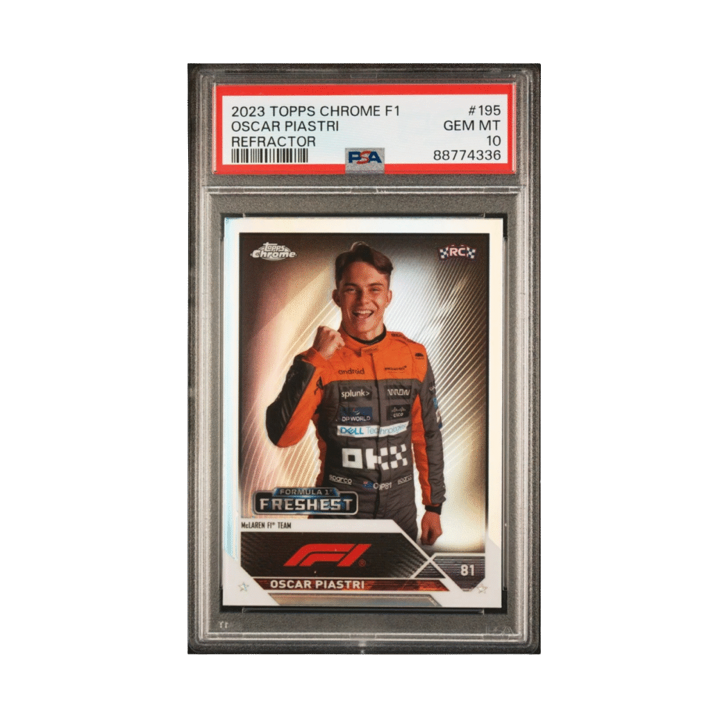 Oscar Piastri 2023 Topps PSA 10 Chrome F1 Rookie Card