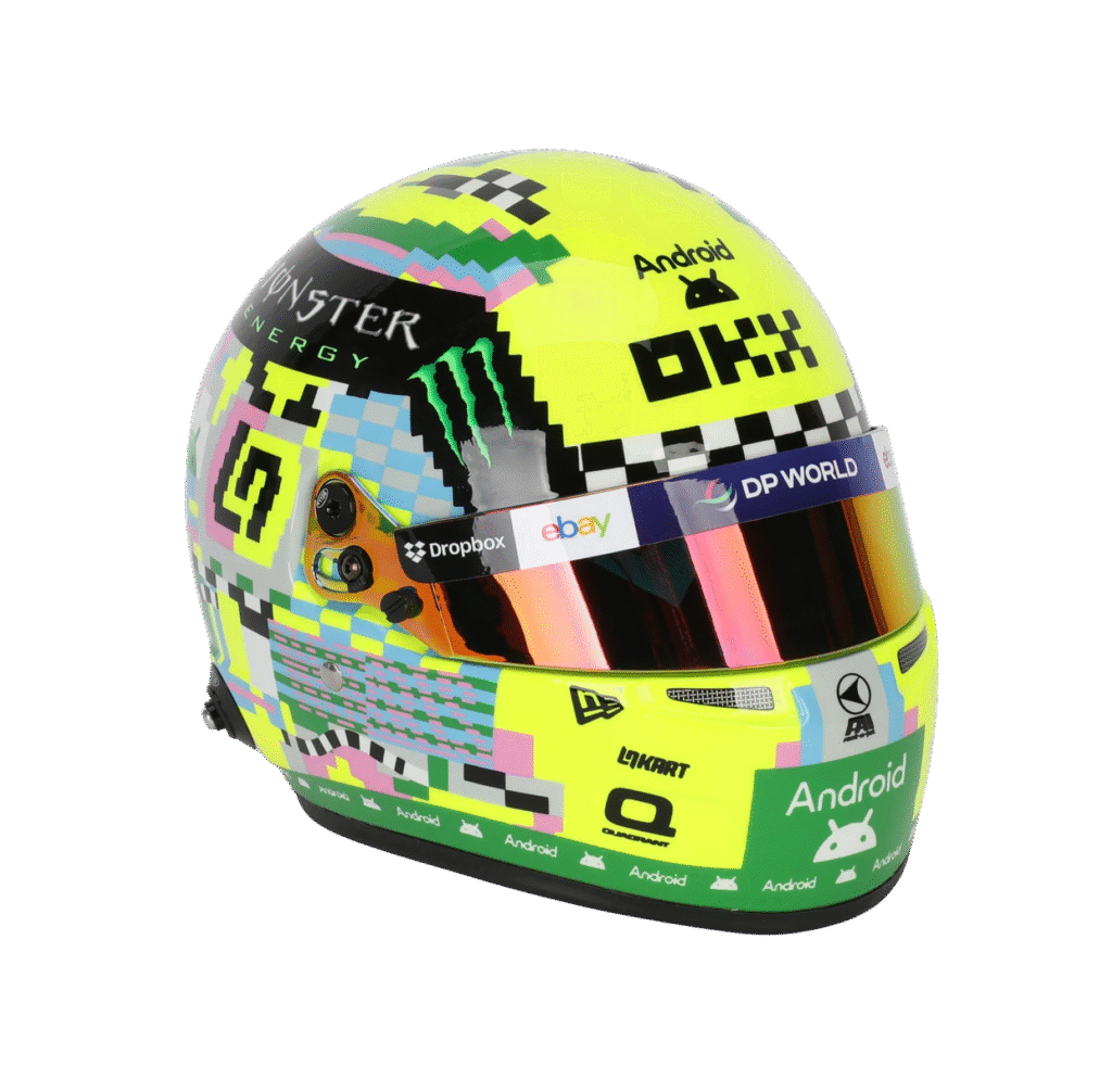 Lando Norris 2024 Silverstone Edition Collector Helmet w/ Display Case